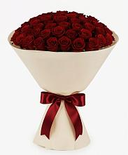Букет 101 Бордовая роза Блэк Бакарра в Геленджике