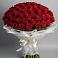 Букет 101 Красная роза Блэк Мэджик в Геленджике