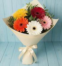 Букет цветов из:  Герберы #REPLACE_PRED# Геленджике