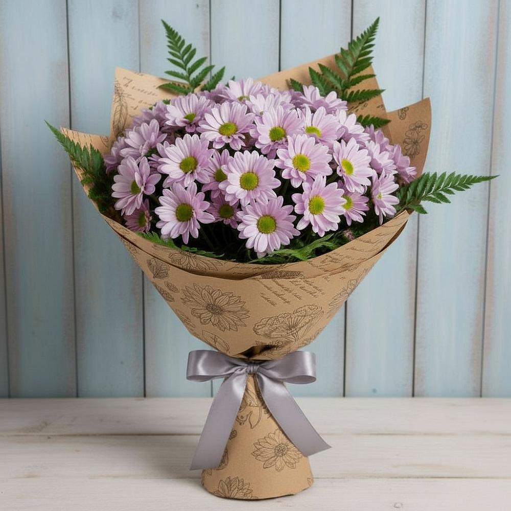 Букет цветов из: Хризантемы в Геленджике