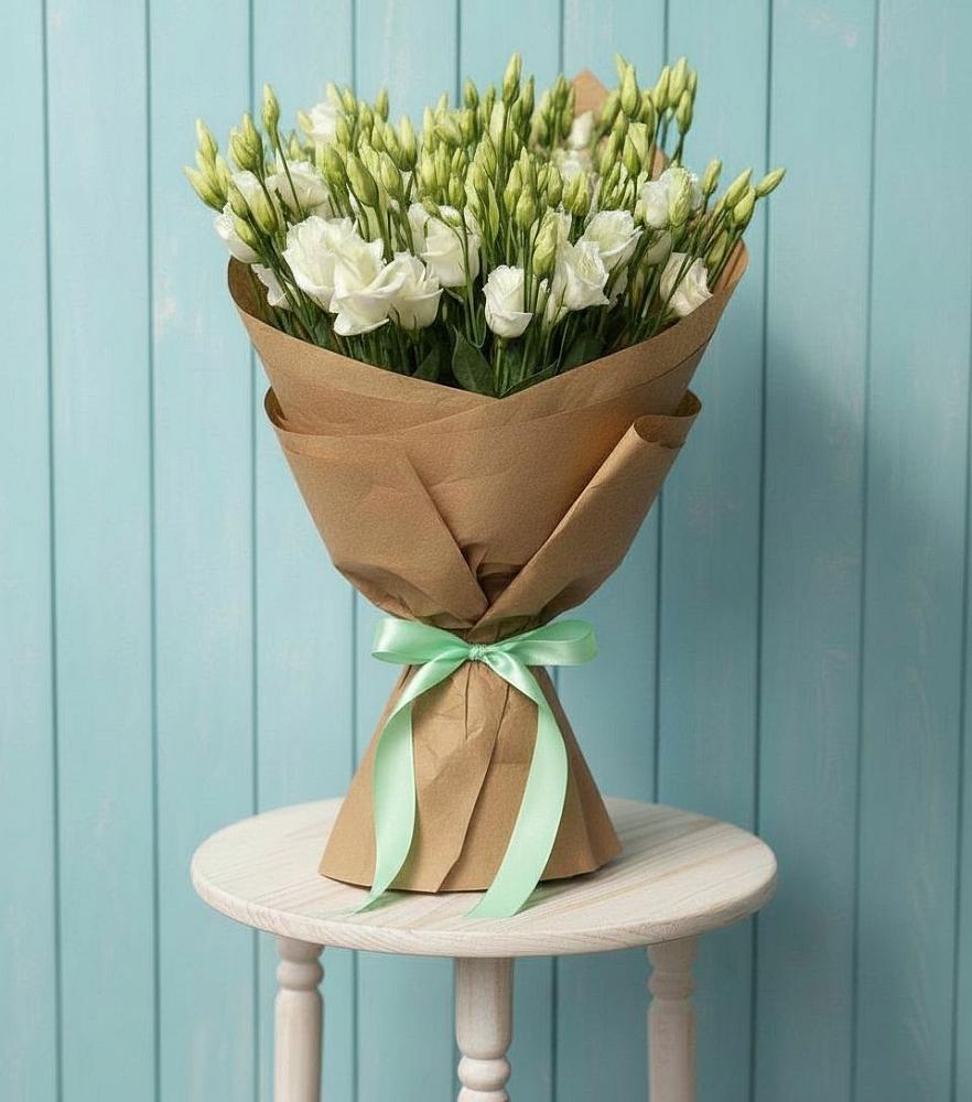 Букет цветов из: Лизиантусы в Геленджике