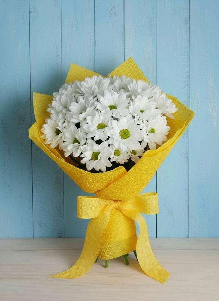 Букет цветов из: Хризантемы в Геленджике