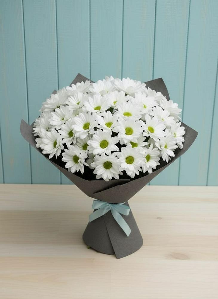 Букет цветов из: Хризантемы в Геленджике