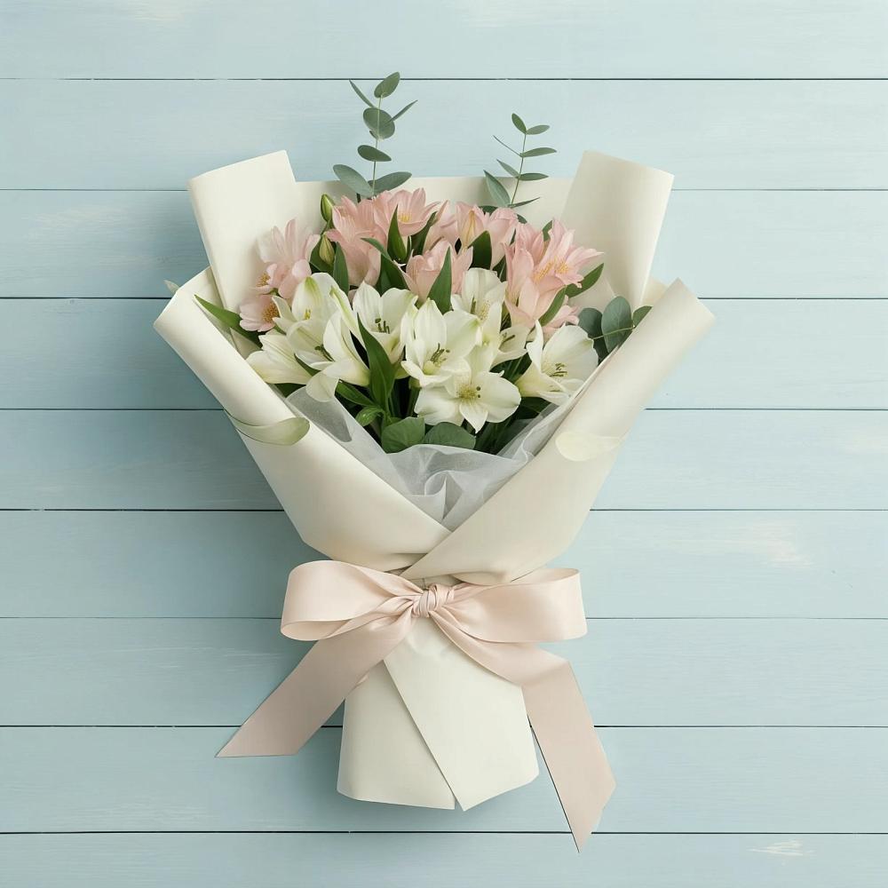 Букет цветов из: Альстромерии в Геленджике