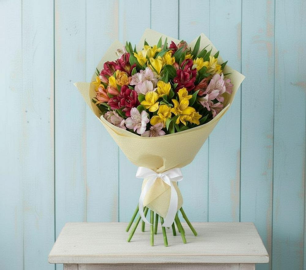 Букет цветов из: Альстромерии в Геленджике